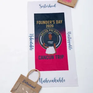Delta Psi Rho Founders Day Cancun Trip Beach Towel / Throw QUEEN