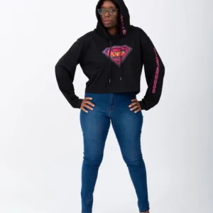 Delta Psi Rho “Superwoman” lightweight Cropped Hoodie - Women Fit