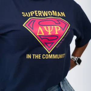 Blue Navy Superwoman Tee shirt